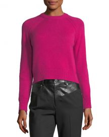 Helmut Lang Crewneck Long-Sleeve Cashmere Sweater at Neiman Marcus